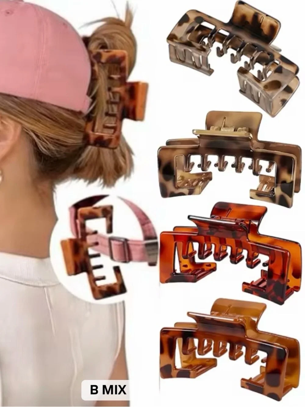 Baseball Cap Claw Clip Set | 4-Pack | Choose Your Color Set | Hat-Friendly| NEW